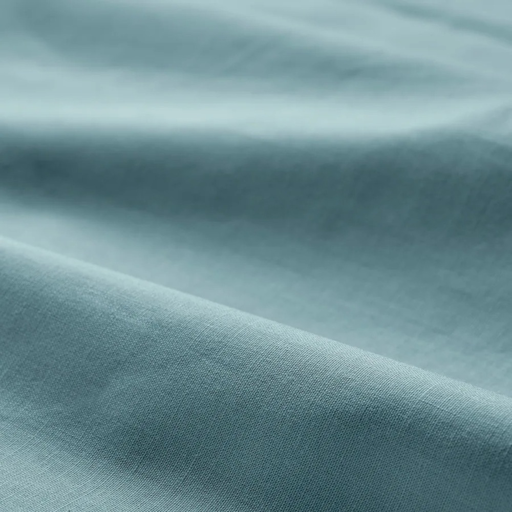 IKEA DVALA Sheet set, light blue, Twin 100 % COTTON NEW (3 pieces) NEW - Picture 4 of 5